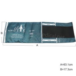 بلڈ پریشر مانیٹر کے لئے بڑے بالغ سنگل ٹیوب NPP کف